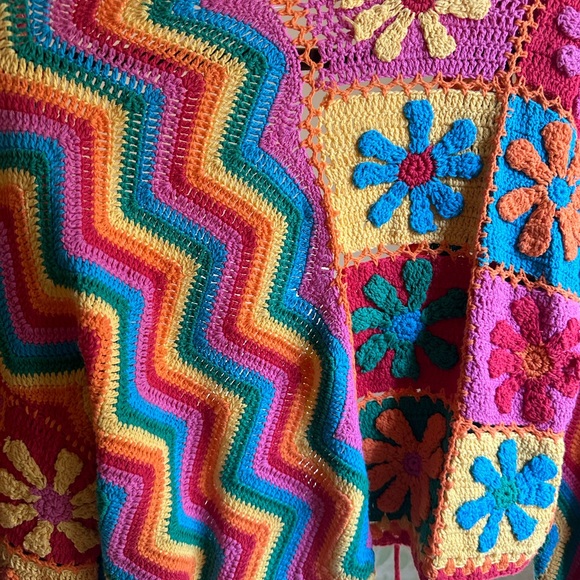 Shop Fluffy Handmade Crochet Cardigan - Picture 3 of 7